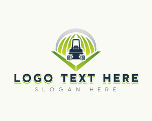 Gardening - Lawn Mower Grass logo design