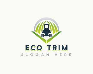 Lawn Mower Grass logo design