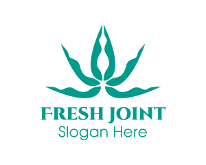 Joint - Cannabis Leaves Vape logo design