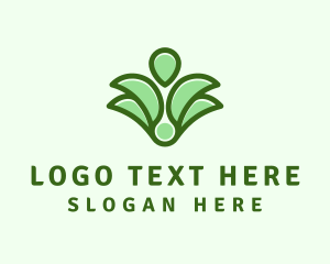 Healing - Leaf Spa Therapy Wellness logo design