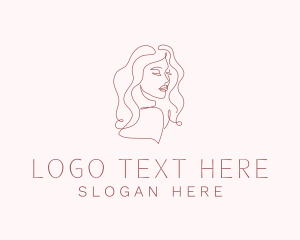 Massage - Beauty Woman Salon logo design