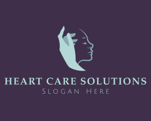 Care Hands Face logo design