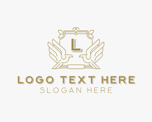 Elegant - Elegant Bird Heraldry logo design
