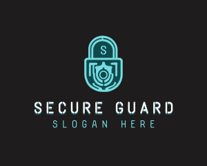 Tech Security Lock logo design