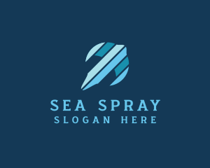 Stingray Nautical Pen logo design