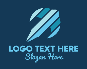 Sea Animal - Blue Stingray Nautical logo design
