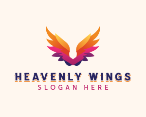 Archangel Holy Wings logo design