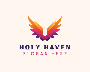 Archangel Holy Wings logo design