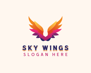 Archangel Holy Wings logo design