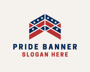 Political American Flag logo design