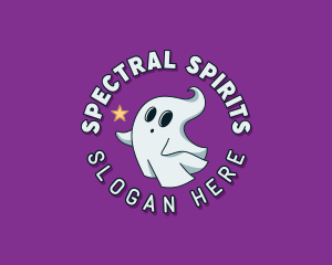 Cartoon Spirit Ghost logo design