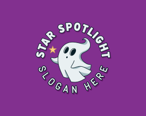 Cartoon Spirit Ghost logo design