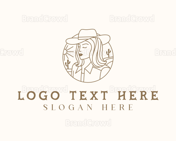 Rodeo Ranch Cowgirl Logo
