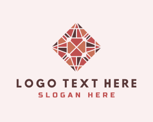 Textiles - Floor Tile Pattern logo design