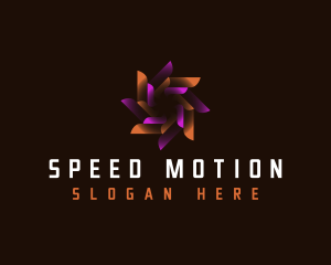 Motion - Digital Swirl Motion logo design