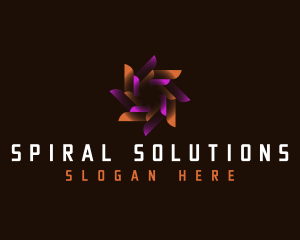 Digital Swirl Motion logo design