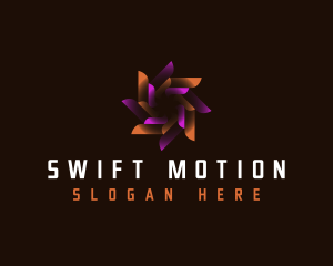 Motion - Digital Swirl Motion logo design