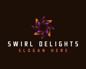 Digital Swirl Motion logo design