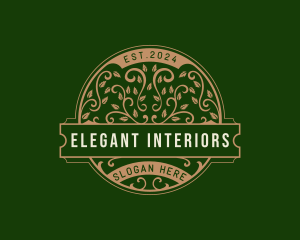 Elegant Floral Gardening logo design