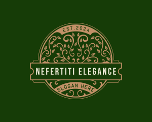 Elegant Floral Gardening logo design