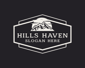 Hexagon Mountain Tour logo design