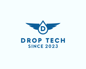Drop - Water Drop Wings logo design