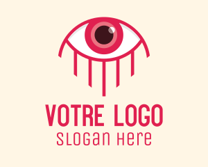 Eyesight - Pink Eye Lash Esthetician logo design