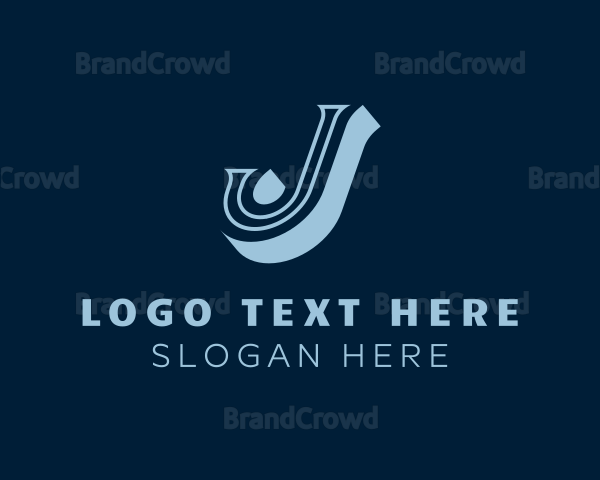 Classic Italic Letter J Logo