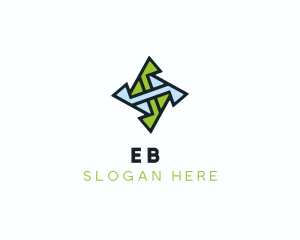 Geometric - Blade Star Business Company logo design