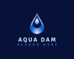 Aqua Water Droplet logo design