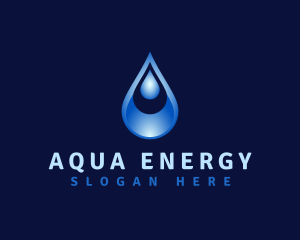 Aqua Water Droplet logo design