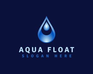 Aqua Water Droplet logo design