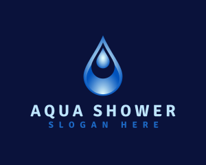 Aqua Water Droplet logo design