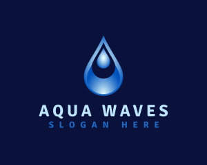 Aqua Water Droplet logo design