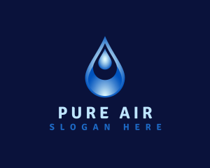 Aqua Water Droplet logo design