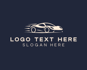 Coupe - Fast Racing Car logo design