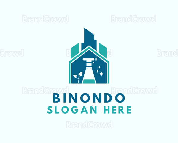 Home Building Cleaning Logo