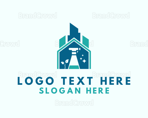 Home Building Cleaning Logo