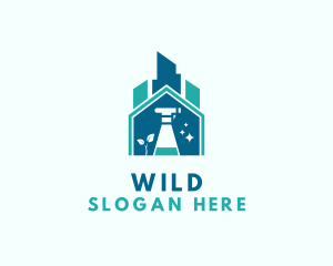 Home Building Cleaning Logo