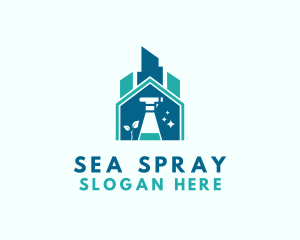 Home Building Cleaning logo design