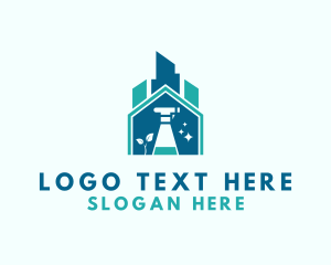 Home Building Cleaning Logo