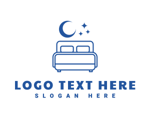Sleep - Night Bedroom Comfort logo design