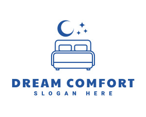 Pillow - Night Bedroom Comfort logo design