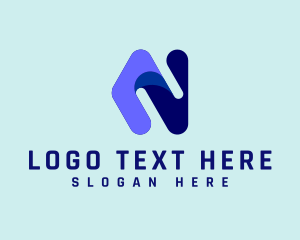 Coding - Multimedia Tech Letter N logo design
