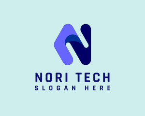 Multimedia Tech Letter N  logo design