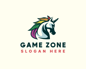 Gay Pride Unicorn logo design