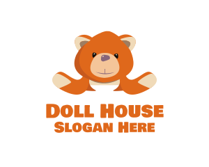 Doll - Teddy Bear Stuffed Toy logo design