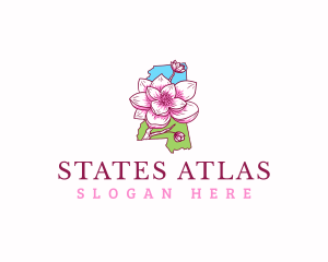 Mississippi Magnolia Bloom logo design