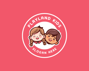 Daycare School Kids logo design