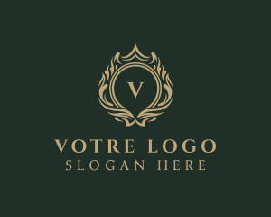 Marketing - Luxury Crown Wreath logo design